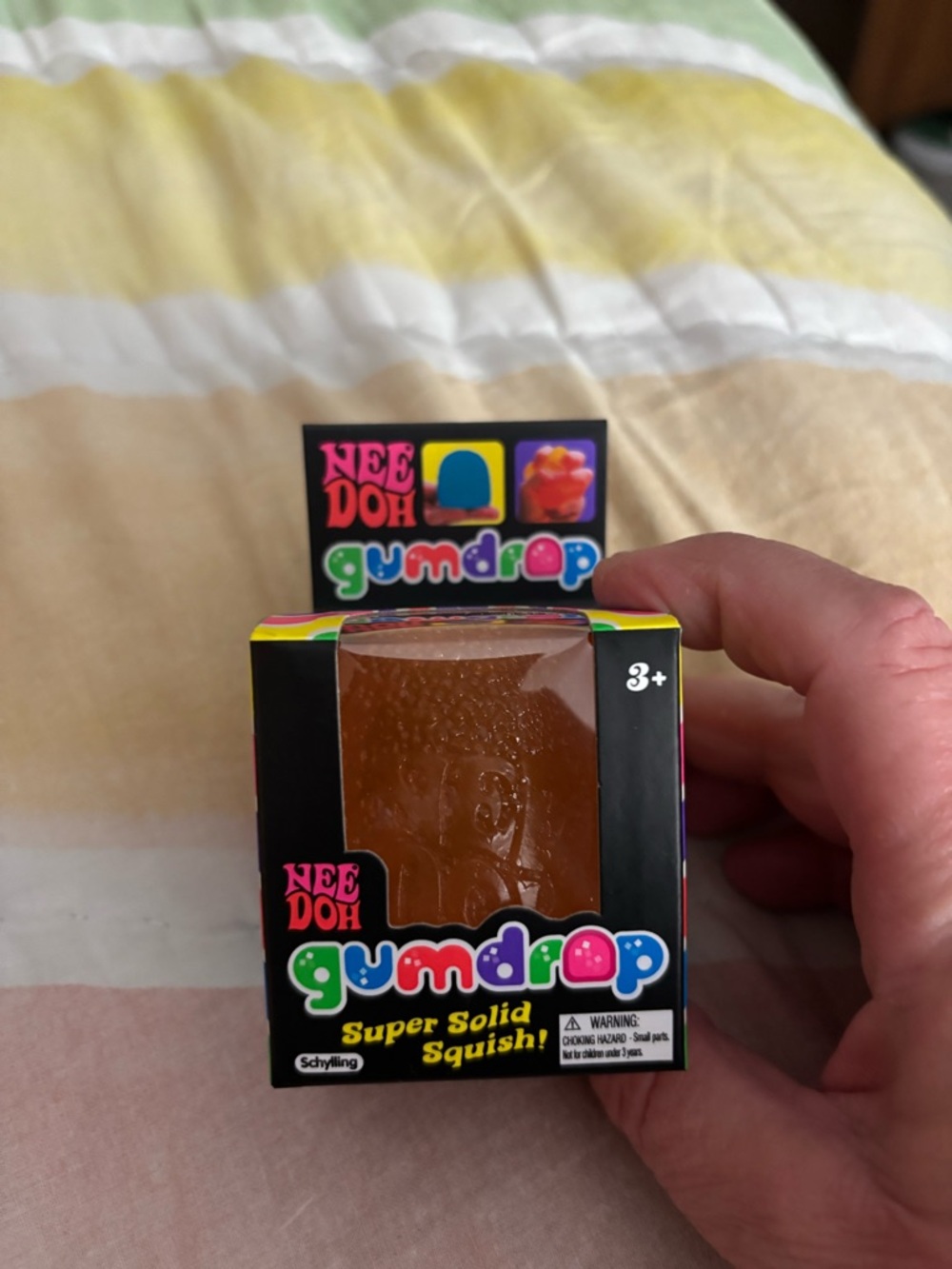 Nee Doh Gumdrop Super Solid Squish! Kids- Orange